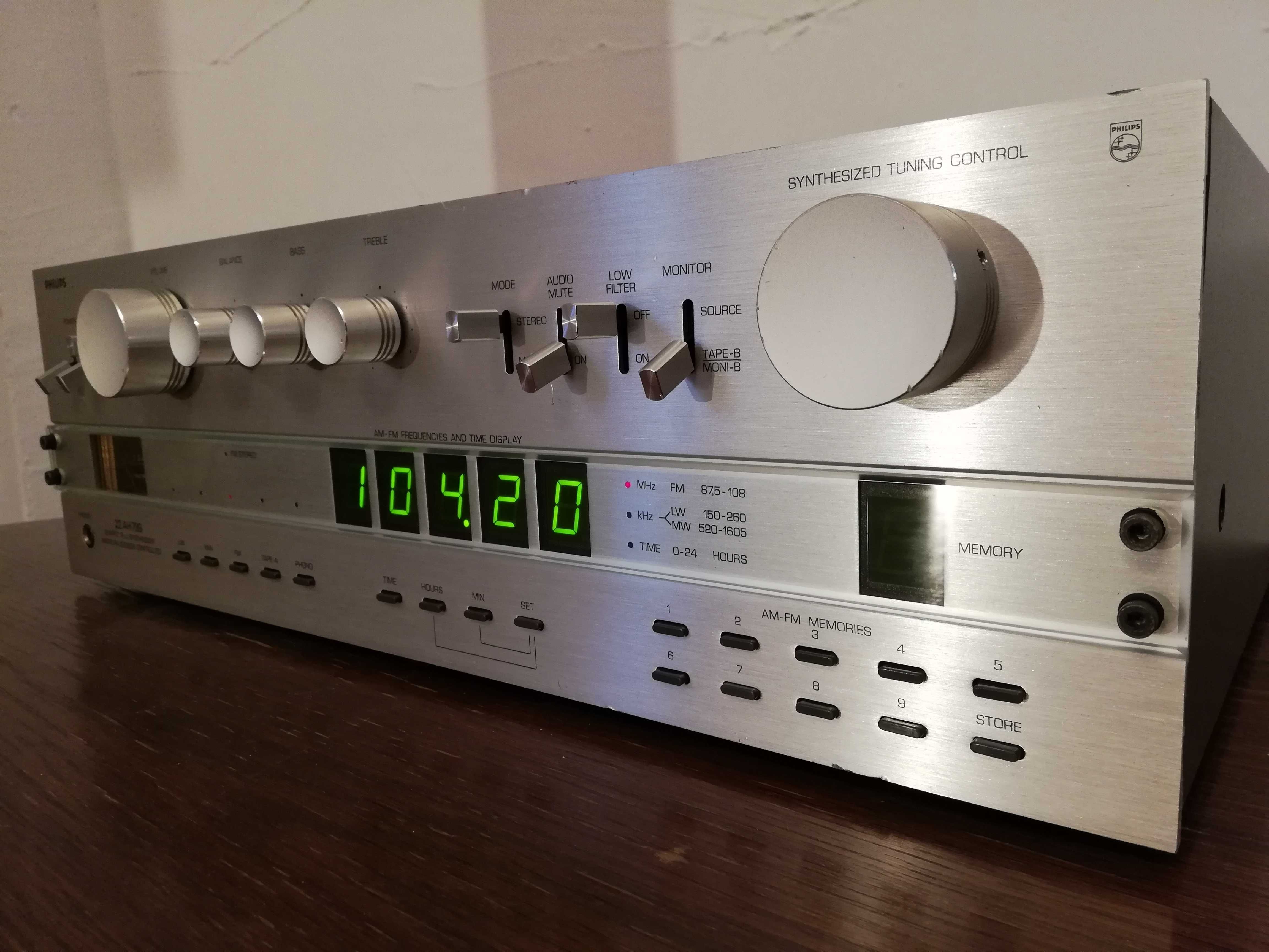 Amplificator/Tuner Stereo PHILIPS 22 AH 799 - made in Holland/Perfect