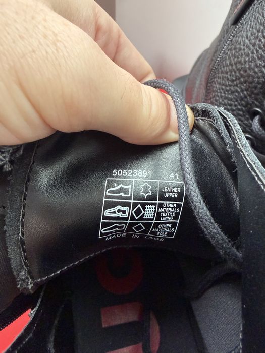 Hugo Fabyan ghete/bocanci din piele neagra marimea 41 noi originali
