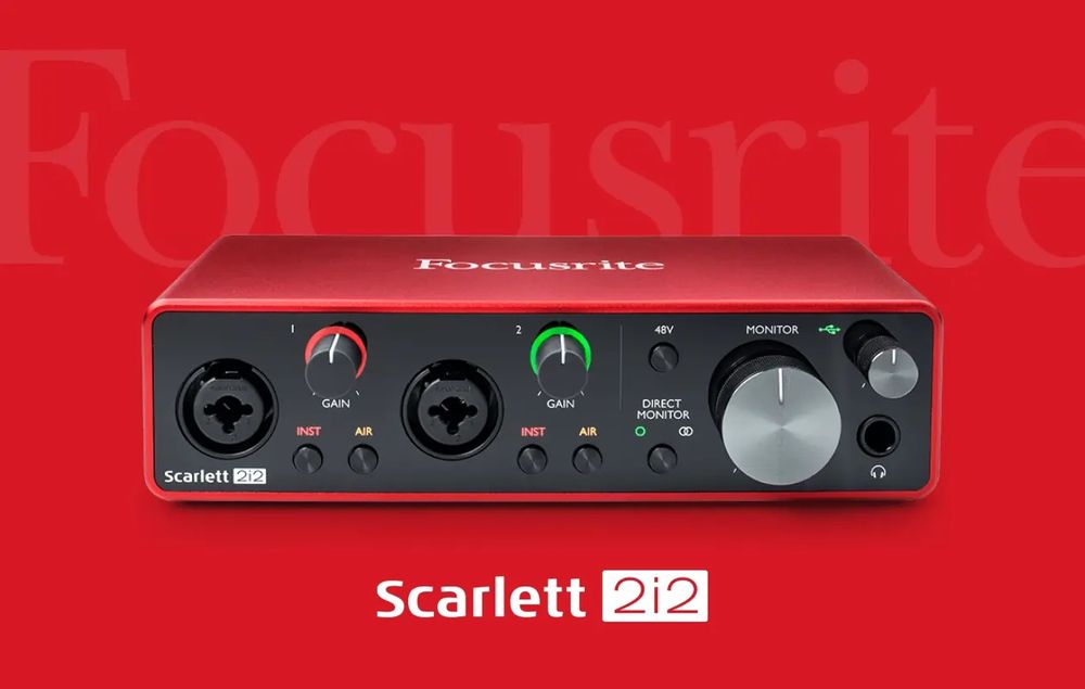 Звуковая карта focusrite scarlett 2i2 3rd gen