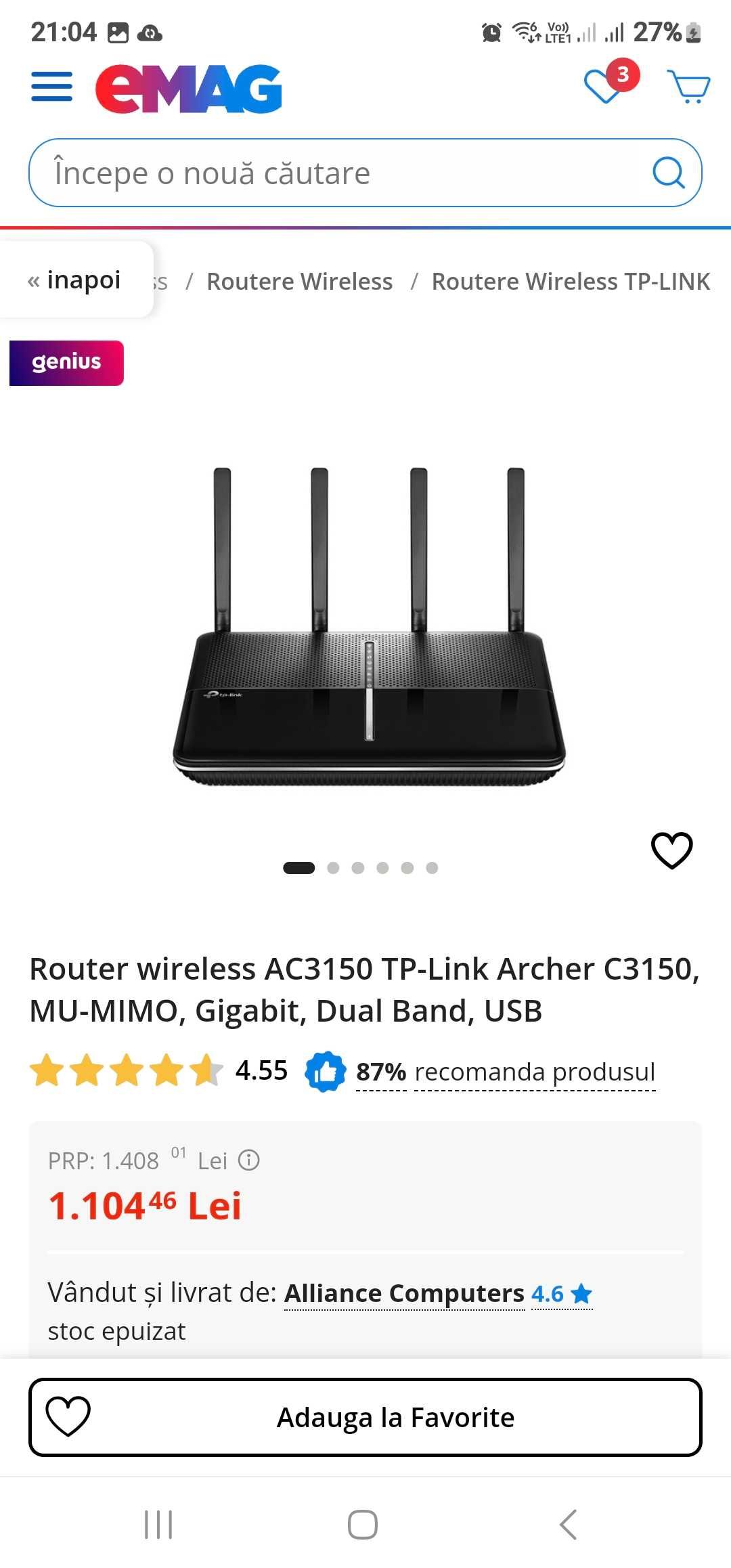Router wirless dual band