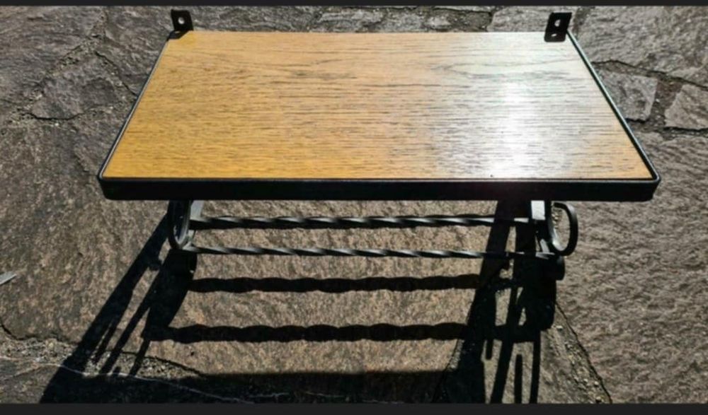 Стенна етажерка от ковано желязо* Стабилна* Атрактивен дизайн