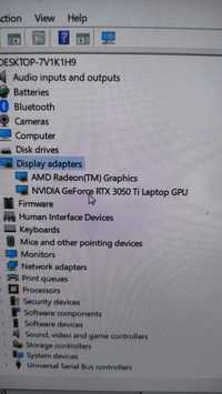 Laptop Gaming rtx 3050ti 165hz 16gb ram