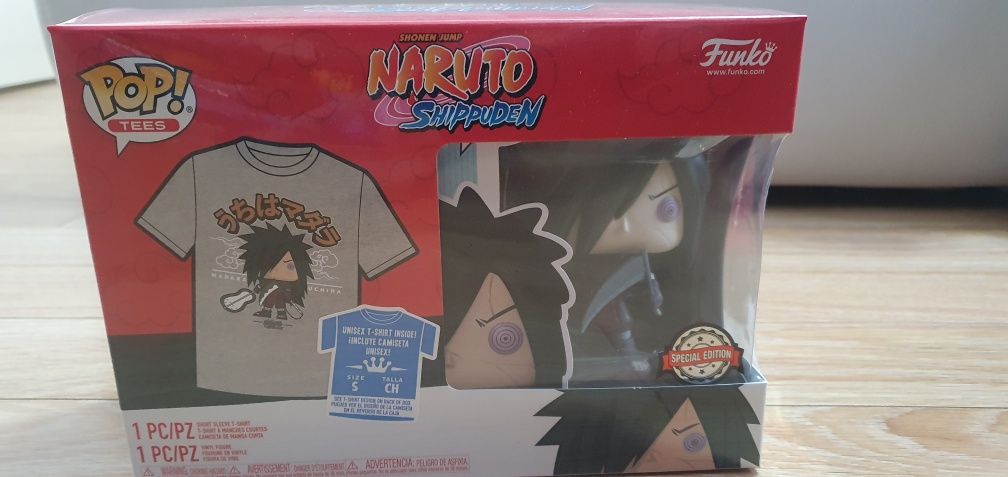 Naruto Funko Pop Uchiha Madara with Weapons + T-Shirt S