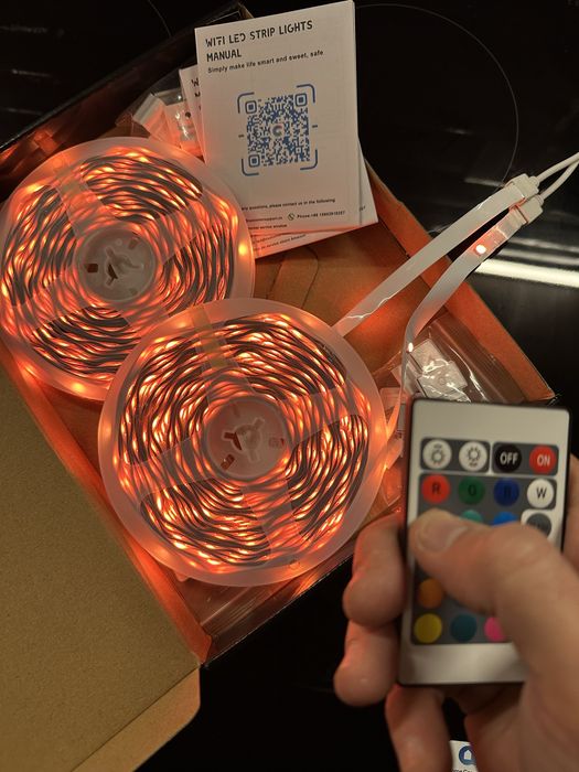 Banda led smart rgw 30 m (15+15) compatibila cu googlehome sau alexa