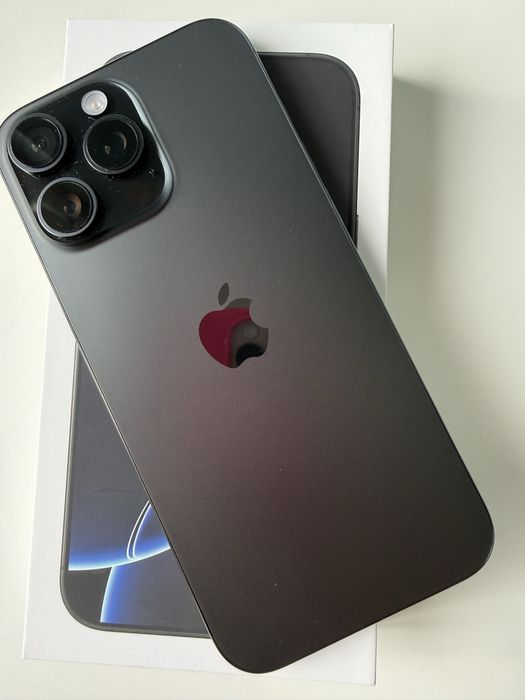 iPhone 16 Pro Max 256GB, Black Titanium 100% батерия