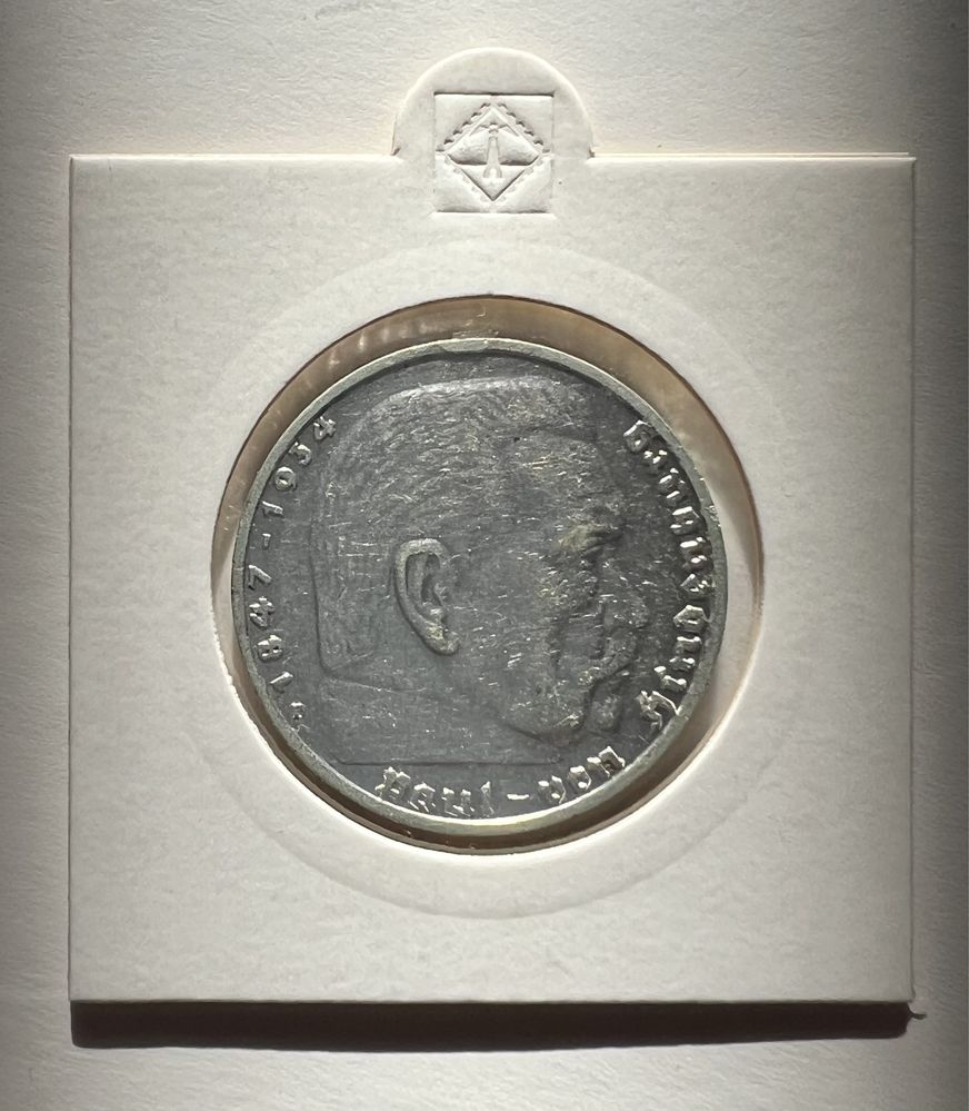 5 маркок 1934-36 гг. Серебро Германия