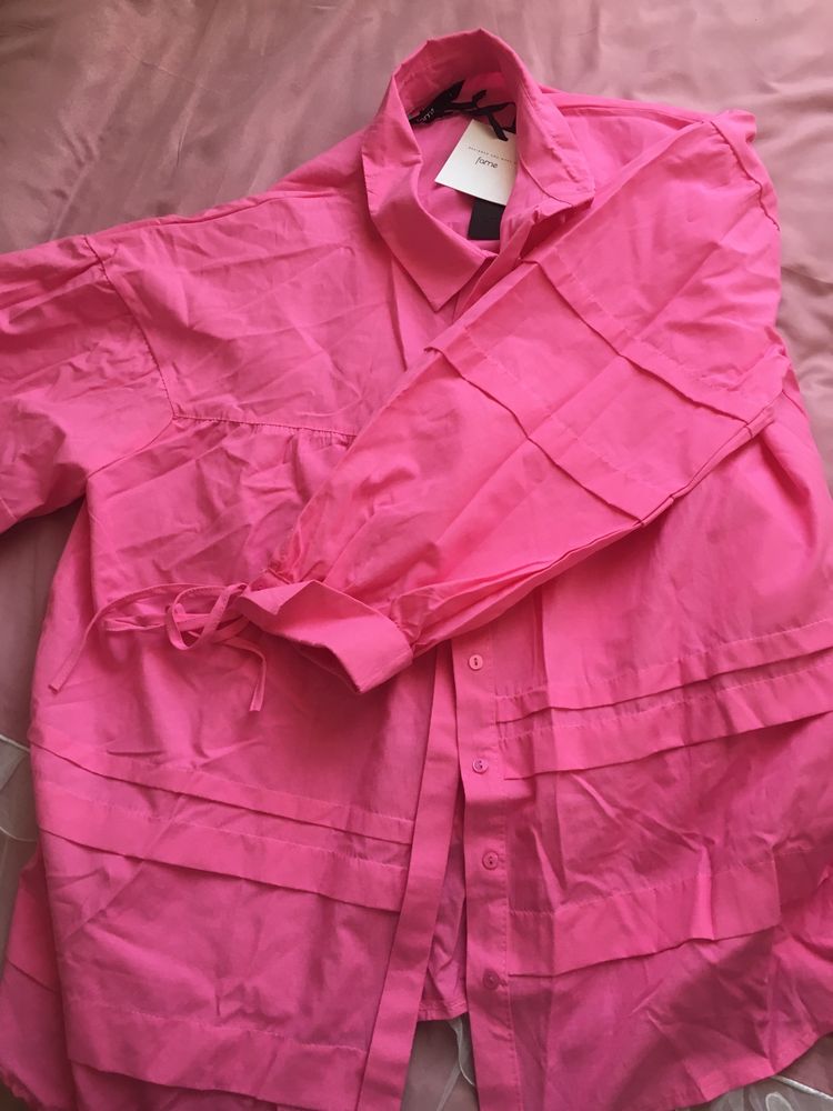 розовая рубашка новая