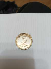 Moneda 5 euro argint