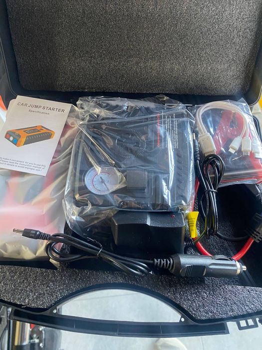 12V Jump Starter Nasosi bilan 4/1 +(Bepul Dostavka)