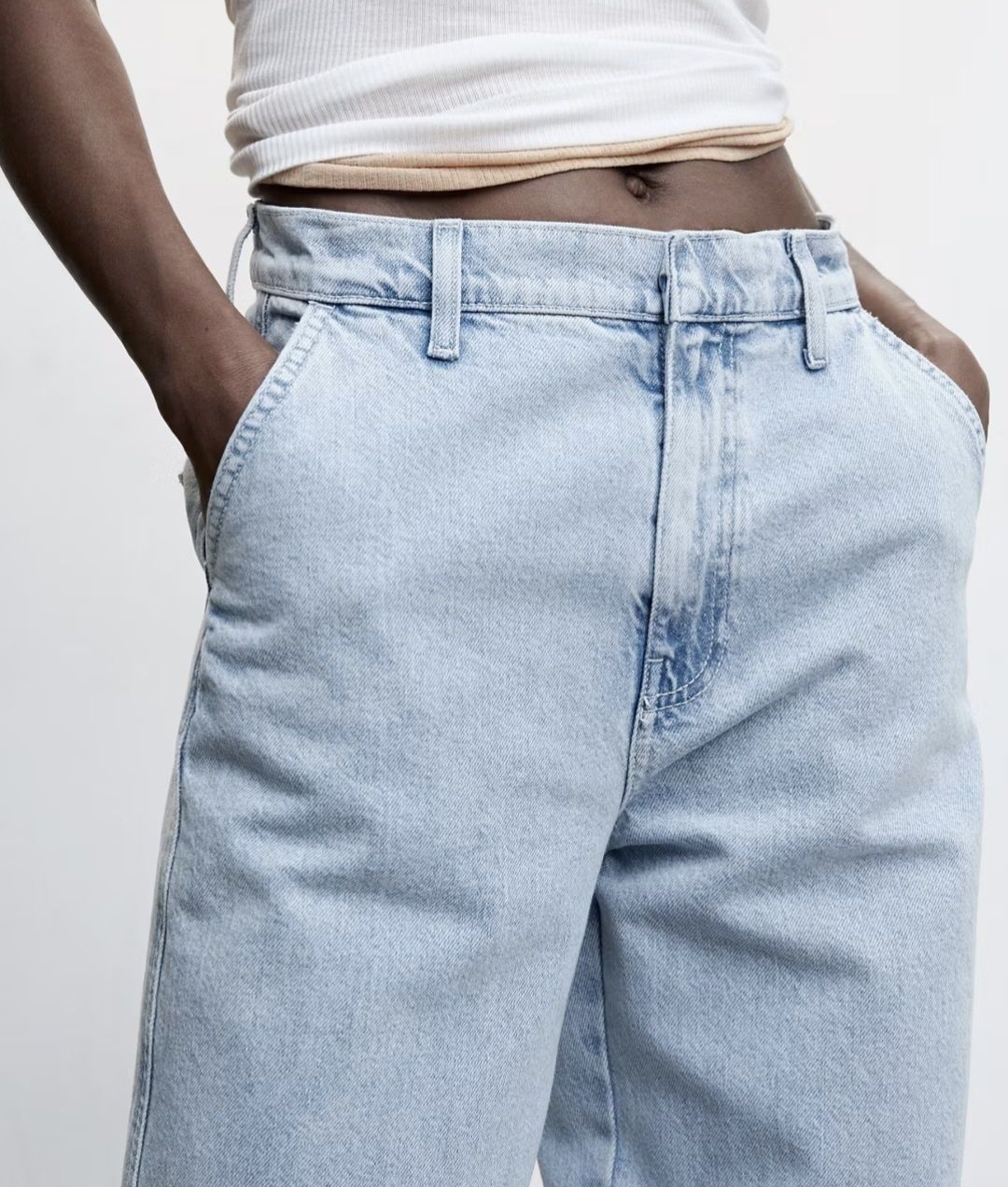 Blugi wide leg Mango