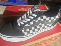 Vans Ward Chechered Trainers Chk Blk/Wht.