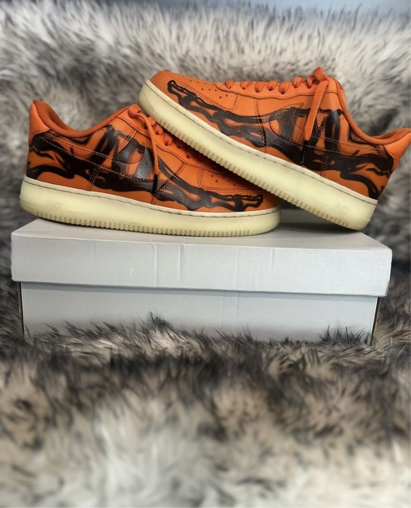 Air force 1 orange skeleton