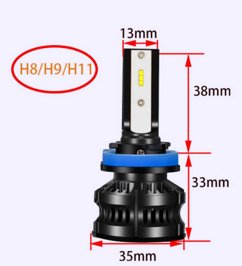 Автомобилни LED светлини за фар тип Н8