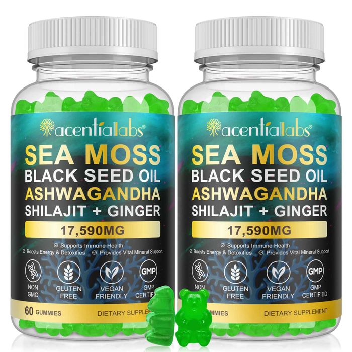 Sea Moss желирани мечета с шиладжит и ашфаганда морски мъх