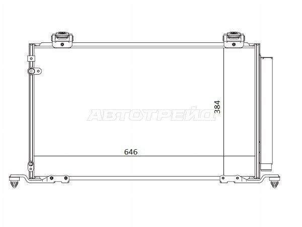 Радиатор кондиционера  Toyota Avensis