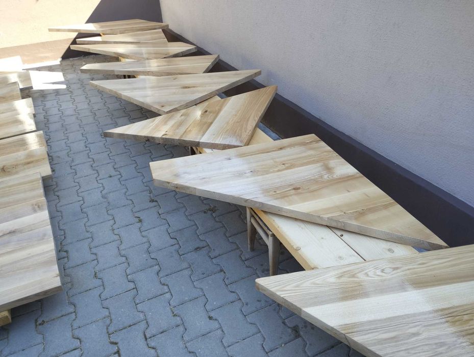 trepte din lemn masiv