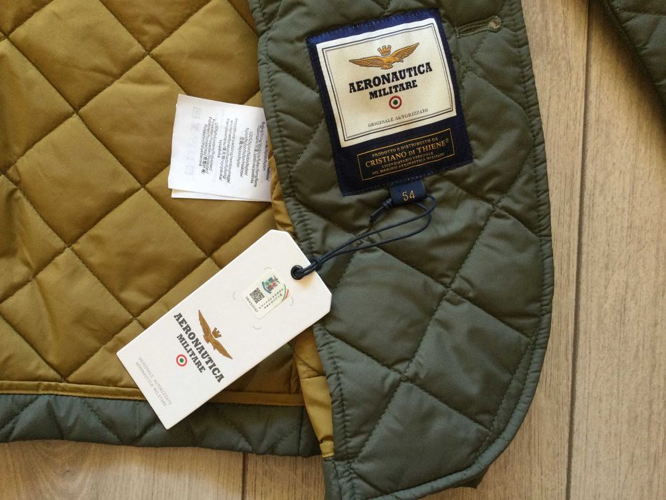 НОВО зелено яке сако AERONAUTICA MILITARE размер 54 / XL от Италия