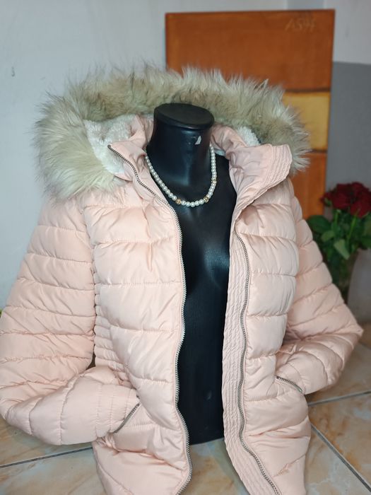 Geacă îmblănită roz