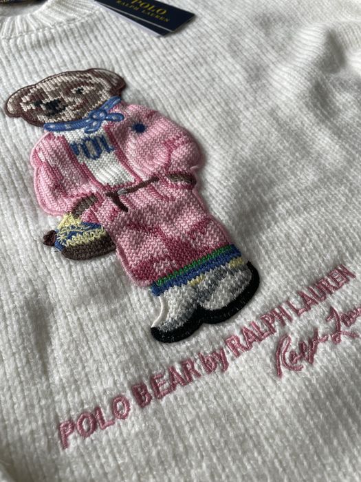 Дамски пуловер с мече Polo