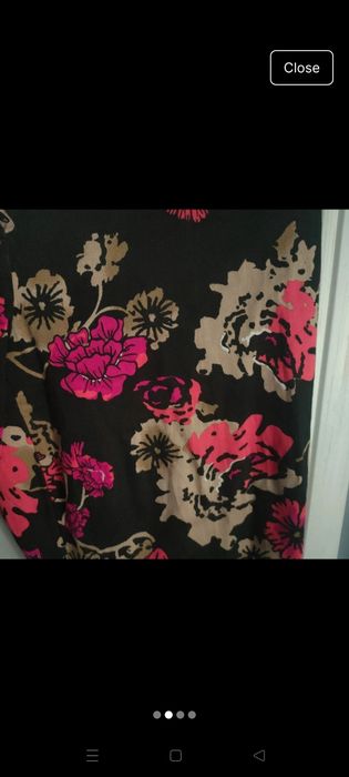 Pantaloni inflorati trei sferturi M