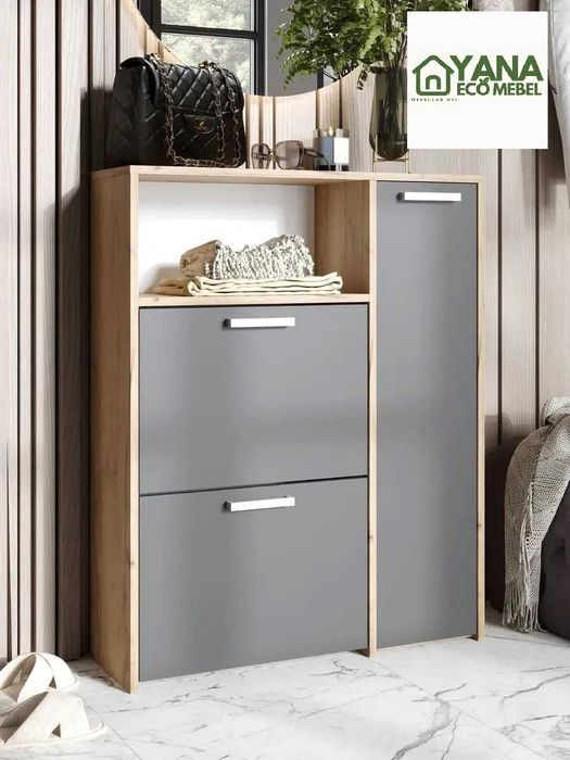 Обувница в прихожую закрытая Лотас - YANA ECO MEBEL стиль, порядок!