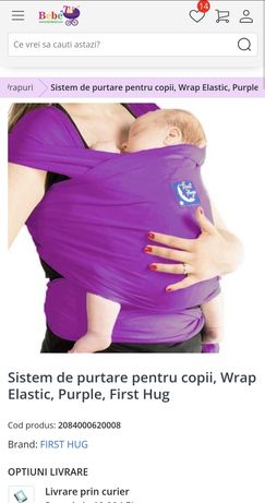 Sistem de purtare wrap elastic First Hugs