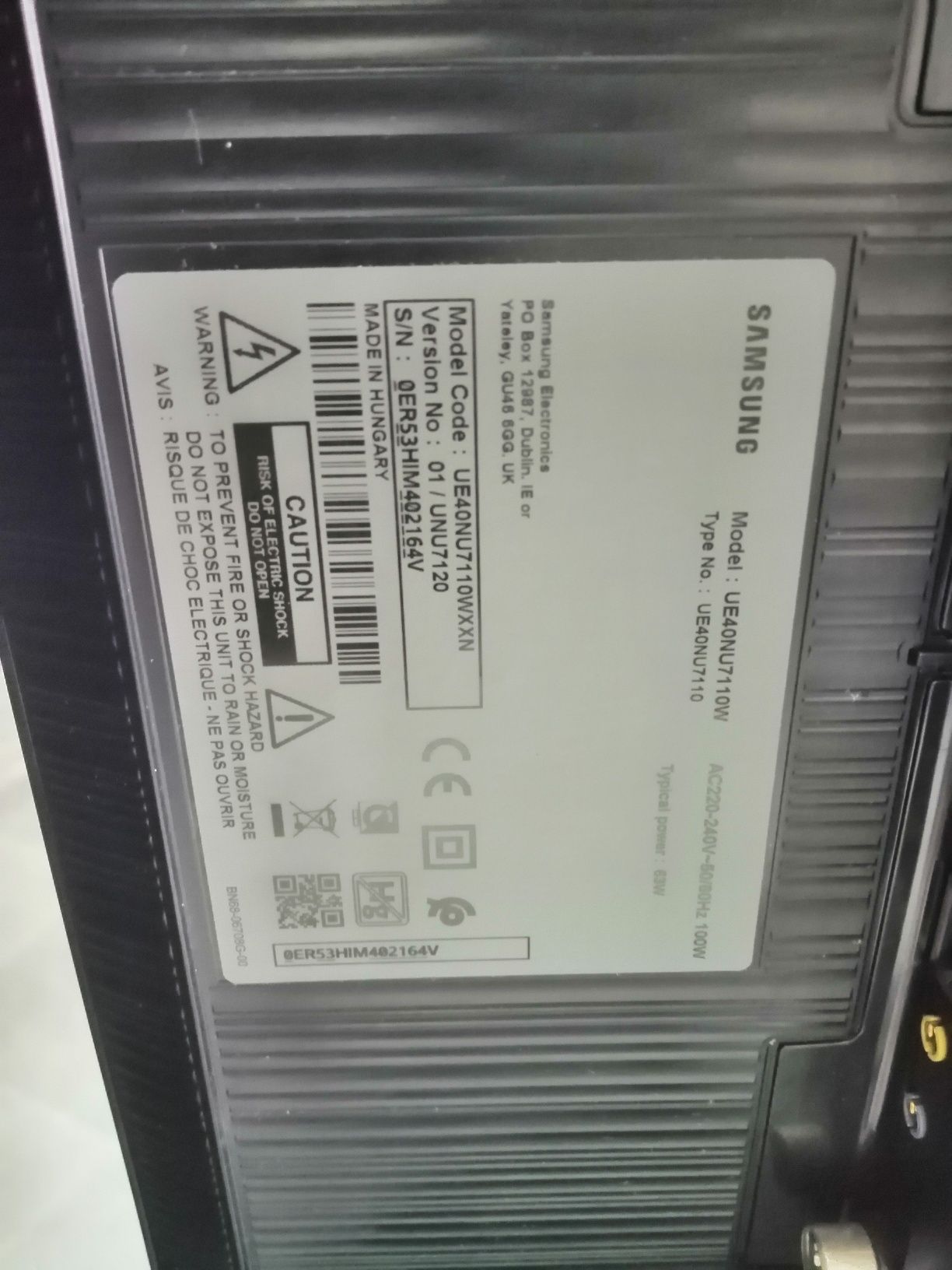 Samsung 40 4k smart wi fi
