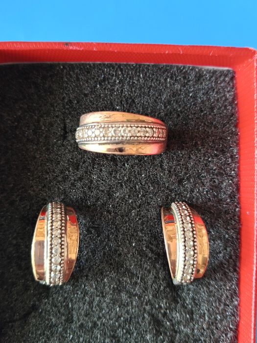 Күміс комплект серебро и позолото