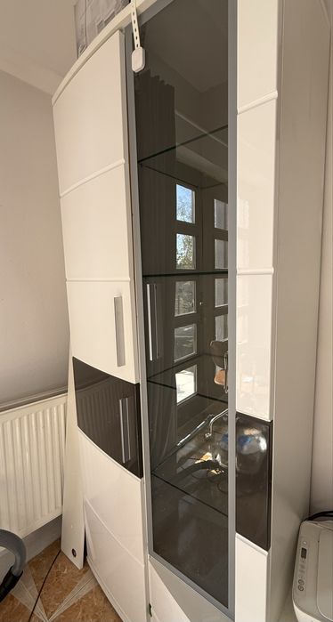 Set mobilier living alb-gri