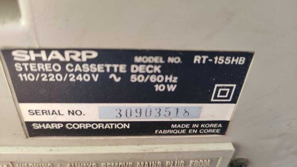 Casetofon deck SHARP RT 155