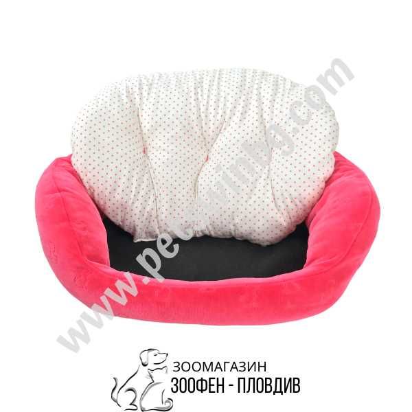 Легло за Домашен Любимец - S, M, L размер - Розово-Бяла разцветка