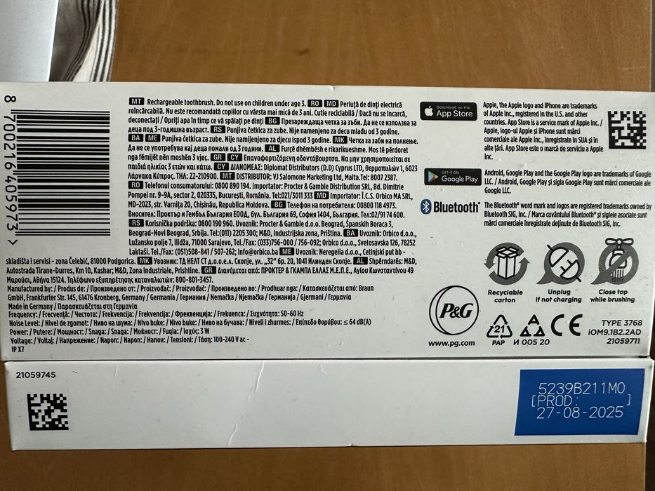 Periuță electrică Oral B iO9 sigilată