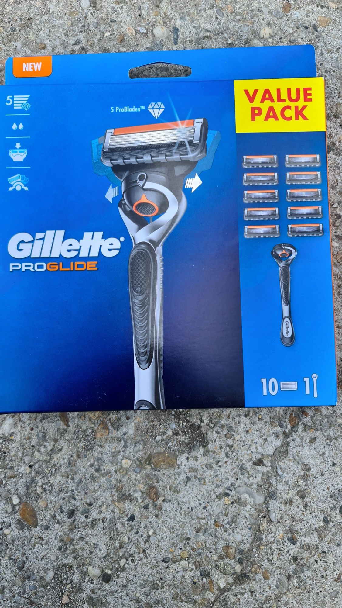Rezerve Gillette Proglide Noi sigilate Originale 10 buc+ 1 aparat