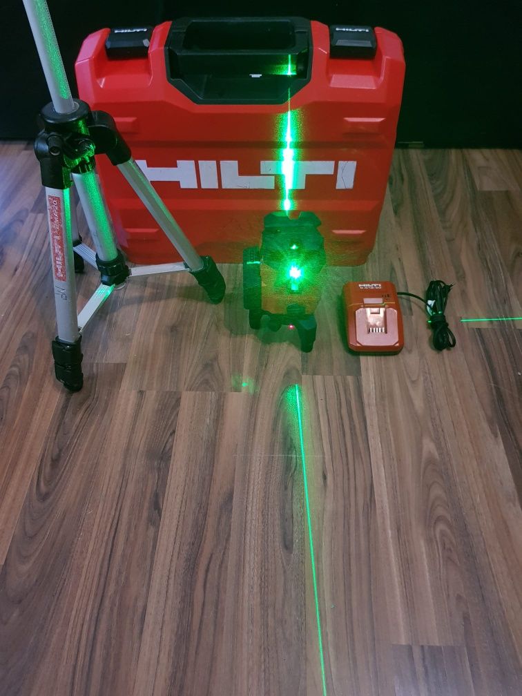 Hilti PM-40 MG,laser la 360⁰ cu linii verzi.