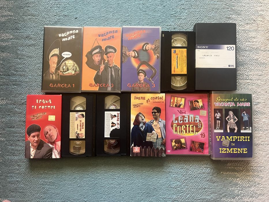 Casete video VHS cu Vacanta Mare (+1 DVD)