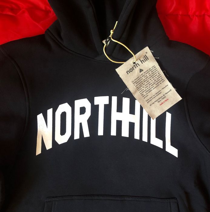 НОВ NORTH HILL PARIS Varsity Hoodie ОРИГИНАЛЕН мъжки суичър - р.М