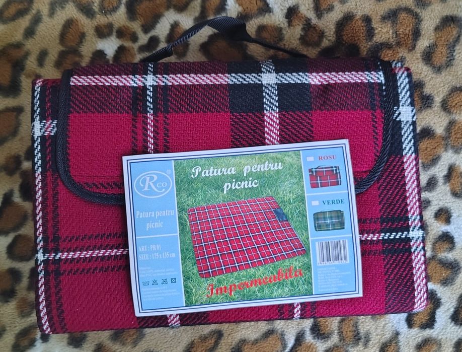 Pătură impermeabilă pentru picnic 175x135