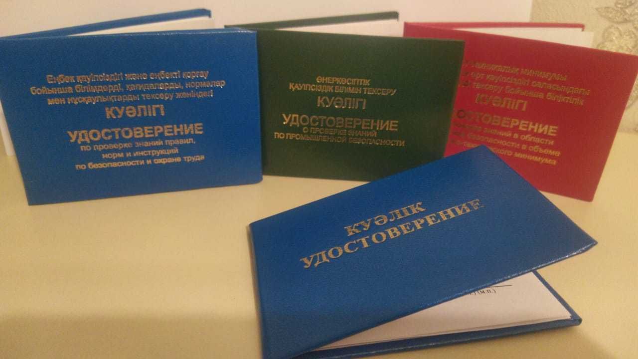 Удостоверение  Биот Птм Промбез Допуск Корочка - Рабочие профессии.