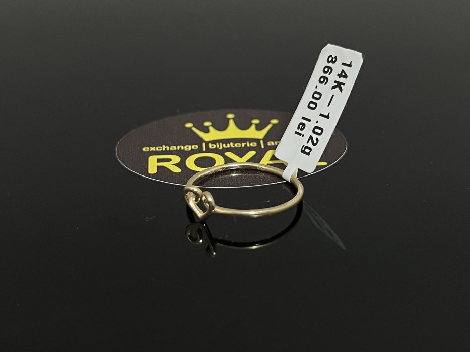 Bijuteria Royal CB : Inel dama aur 14k 1,02gr marime 15