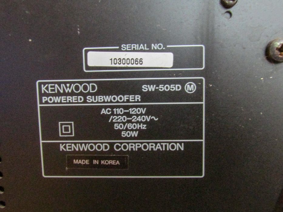 Продам сабвуфер KENWOOD SW-505D