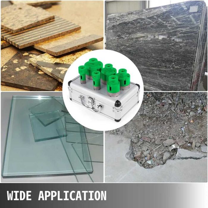 Боркорони за твърда керамика 6 броя  ПРЕМИУМ ДИАМАНТЕНО ПОКРИТИЕ