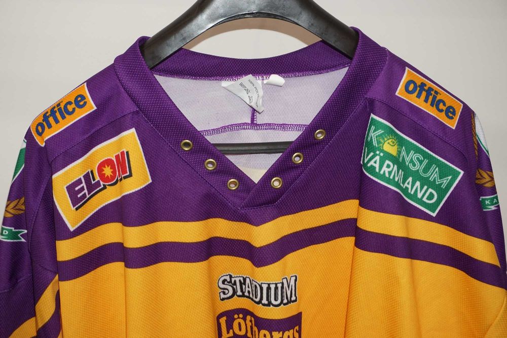 Оригинална Сувенирна Хокейна Блуза Hockey Jersey Farjestad BK 3XL/4XL