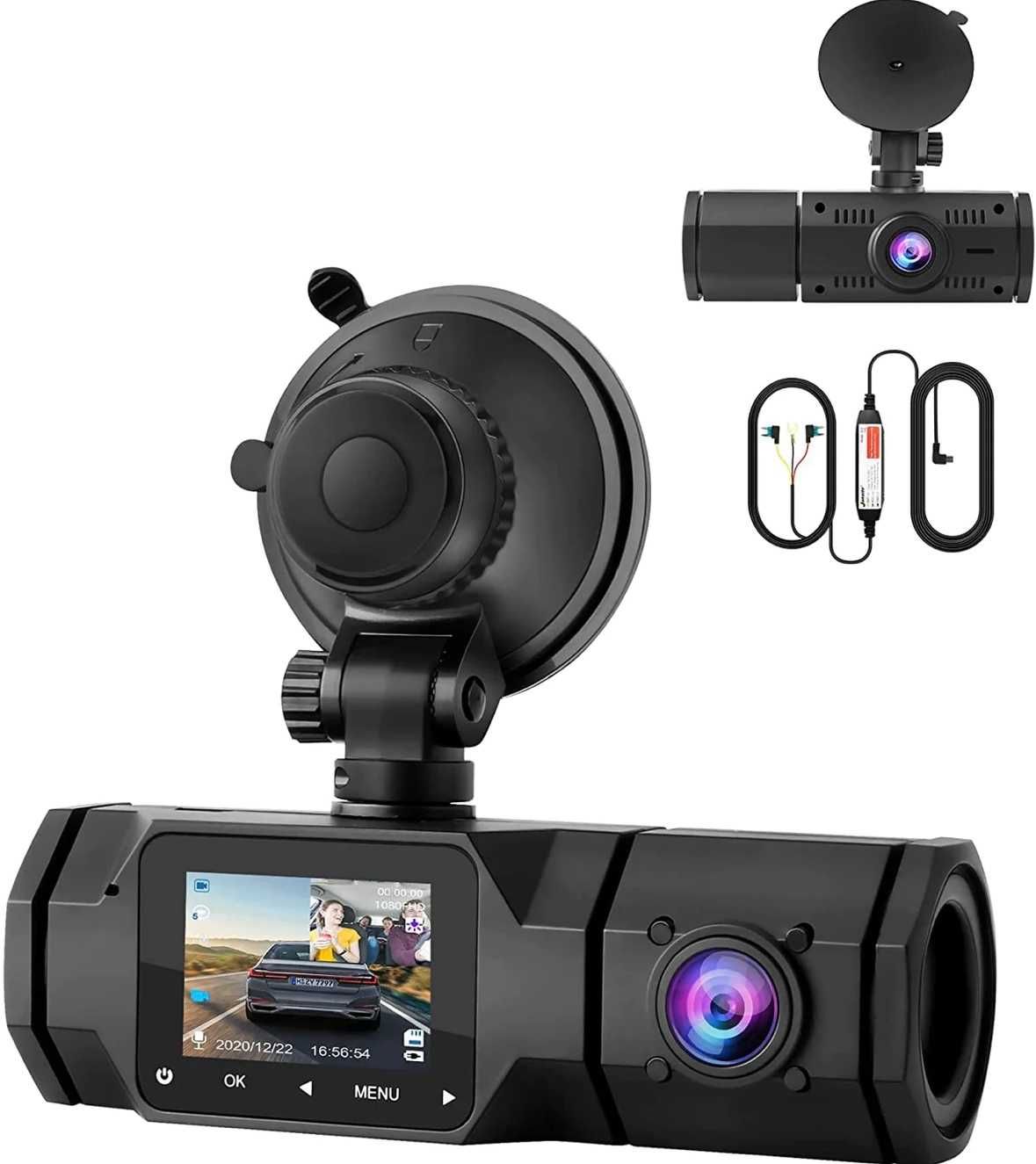 Видеорегистратор за кола с две камери 1080p