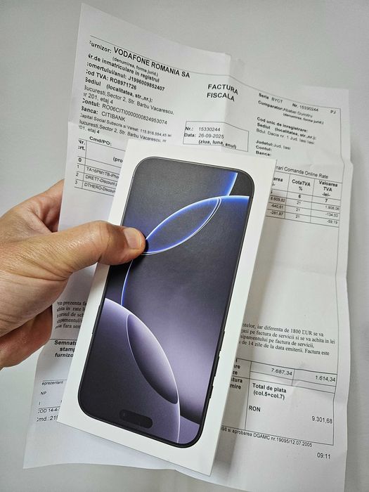 iPhone 16 Pro Max, 1 TB, sigilat la cutie, 2 ani Garantie.