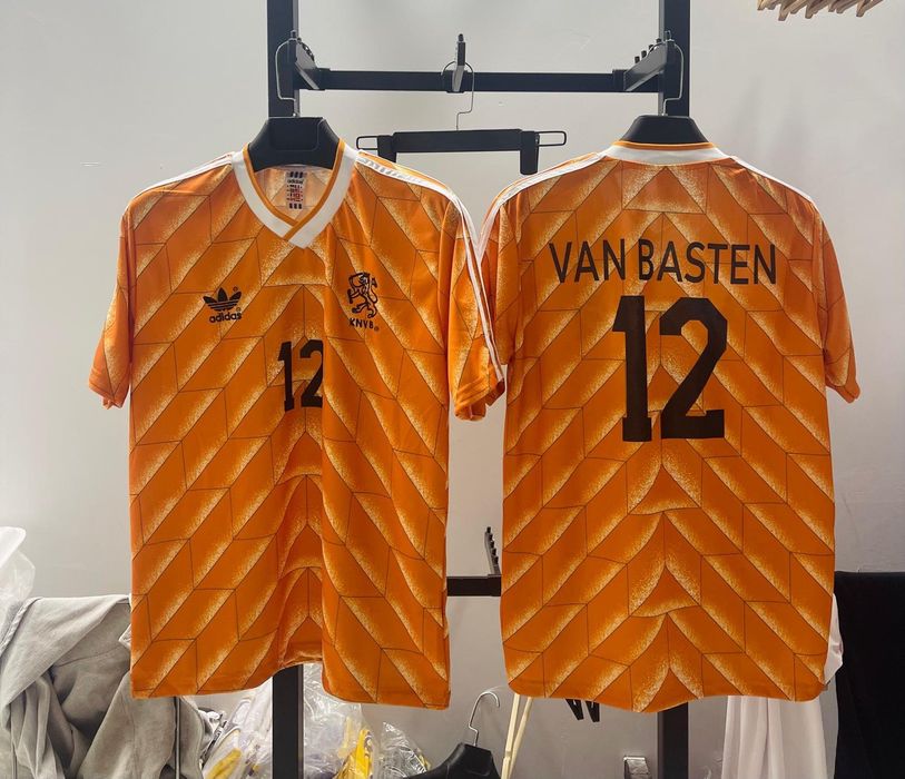 Футболна фланелка на Рууд Гулит и Марко ван Бастен ретро Холандия