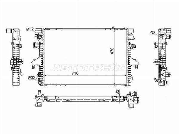 Радиатор Volkswagen Transporter