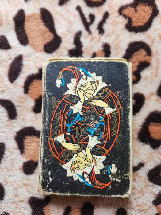 Игральные карты чёрный палех юбилейные