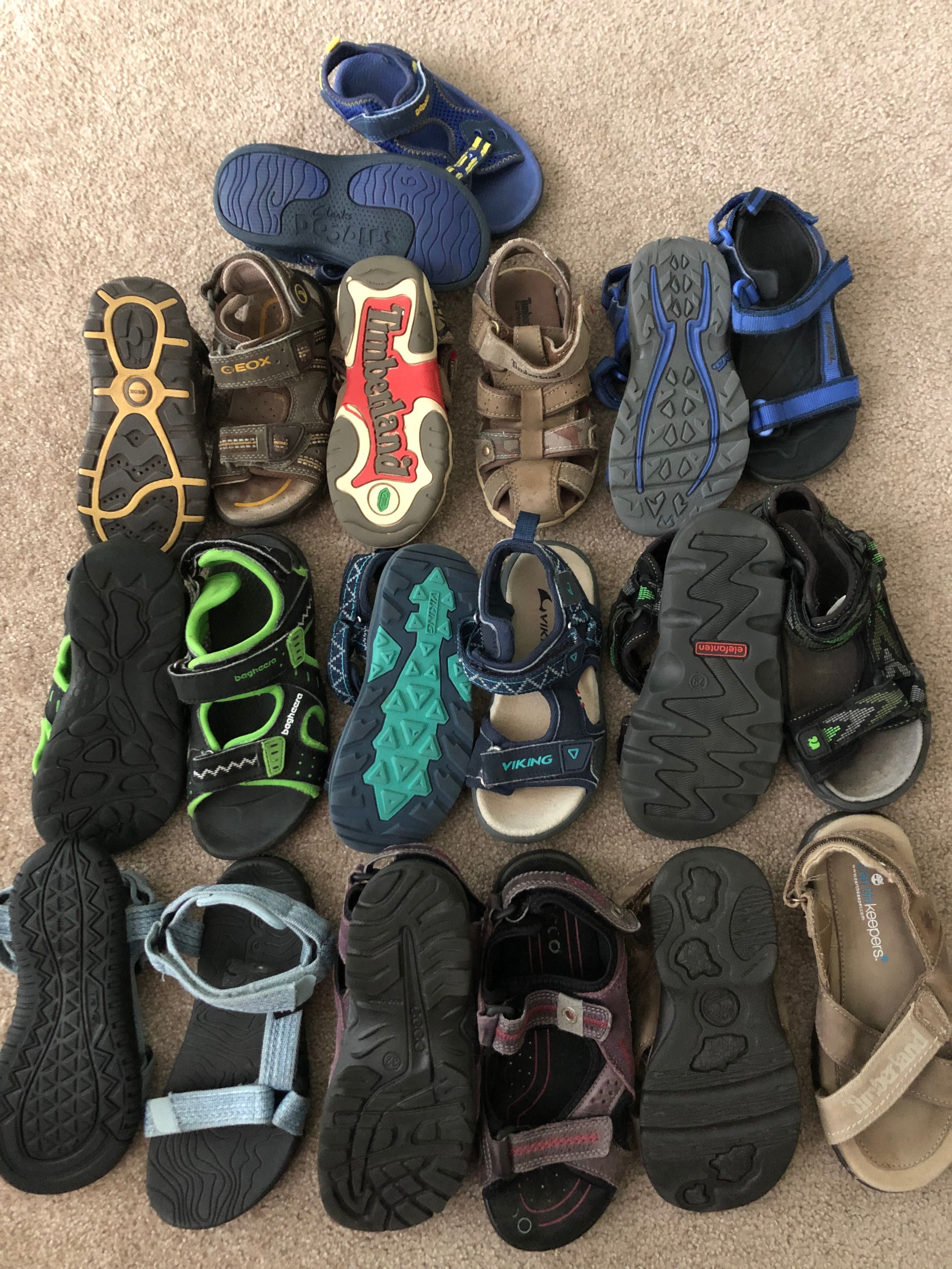 Teva, Geox, Timberland, Clarks, Ecco, Viking, Superfit сандали