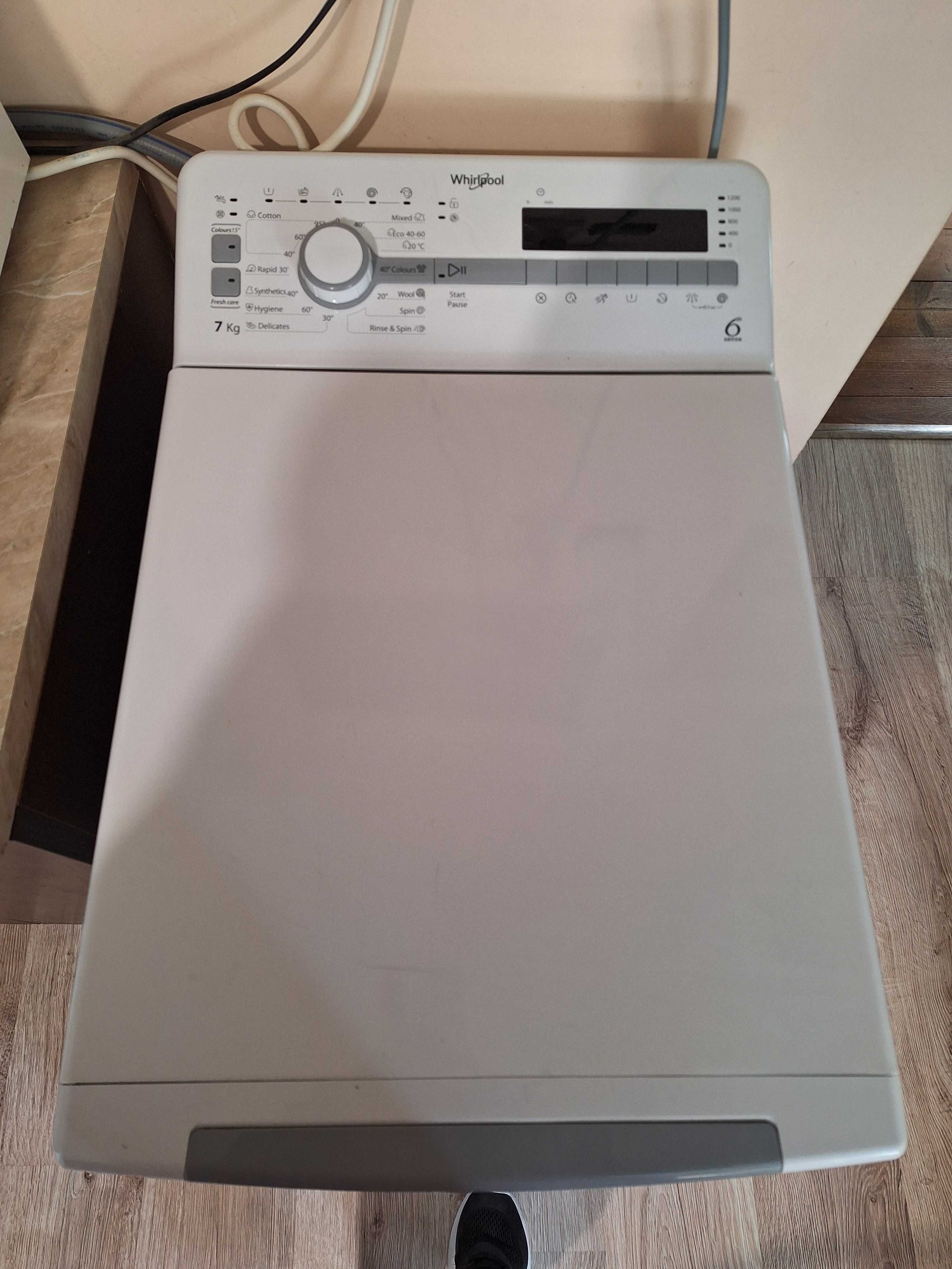 Пералня с горно зареждане Whirlpool: 7,0 кг - TDLR 7220SS EU/N