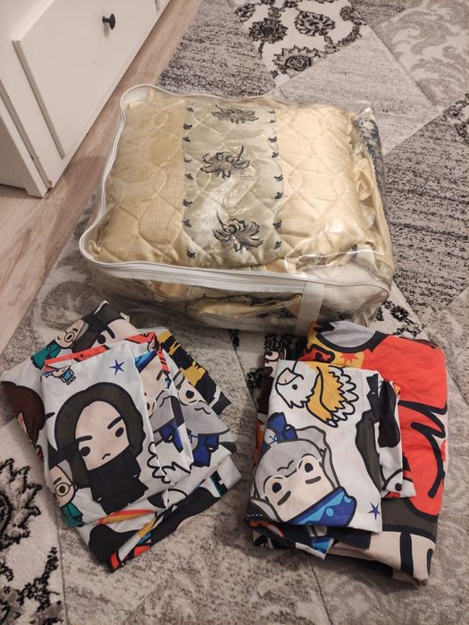 Vand cuvertura pat dublu si lenjerie pat copii